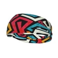 thumbnail image 1 of Wukai Geometry Sports sweatband,Men & Women Sweatband Headband for Running, Cross Training, Racquetball, Working Out, 1 of 7