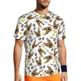 thumbnail image 1 of Wukai German Shepherd Dog Print Men's Short-Sleeved Mesh T-Shirt,Quick-Dry Short Sleeve Workout T-Shirt-6X-Large, 1 of 8