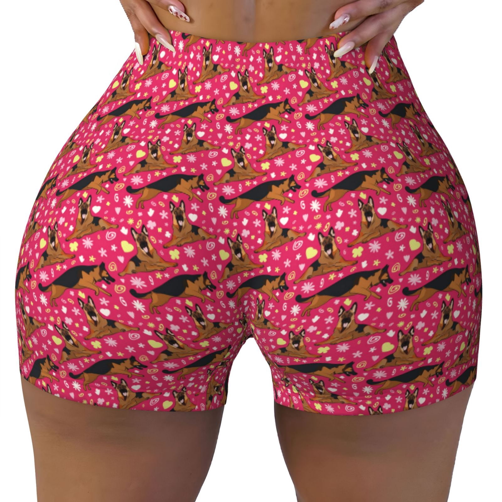 German Shepherd Pattern Print Women's Shorts
