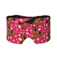 Wukai German Shepherd Dog Print Sleep Mask Eye Mask for Sleeping
