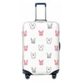 thumbnail image 1 of Wukai Girl Rabbit Elastic Luggage Cover: Personalized Protection for Your Suitcase - Fits 19~29-inch, Washable & Durable Travel Companion-Small, 1 of 8
