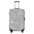 thumbnail image 1 of Wukai GlitterSilver Elastic Luggage Cover: Personalized Protection for Your Suitcase - Fits 19~29-inch, Washable & Durable Travel Companion-Large, 1 of 8