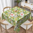 thumbnail image 1 of Wukai Gnome and Pineapple Waterproof Tablecloth for Kitchen Dining, Fits Square Tables for 2-4 Seats -54"x54", 1 of 7