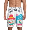 thumbnail image 1 of Wukai Gnomes Summer Men’s Short Pajama Pants With Pockets Soft Sleep Pj Shorts for Men-Small, 1 of 1