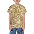 thumbnail image 1 of Wukai Gold Drops Youth Unisex Short Sleeve T-Shirt for Boys, Girls, Teens, and Kids-Large, 1 of 7
