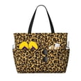 thumbnail image 1 of Wukai Gold Glitter Leopard Print Zipper Bag,large Beach Tote Bag,Waterproof Sandproof Bag,Grocery and Picnic Tote Travel Bag, 1 of 5
