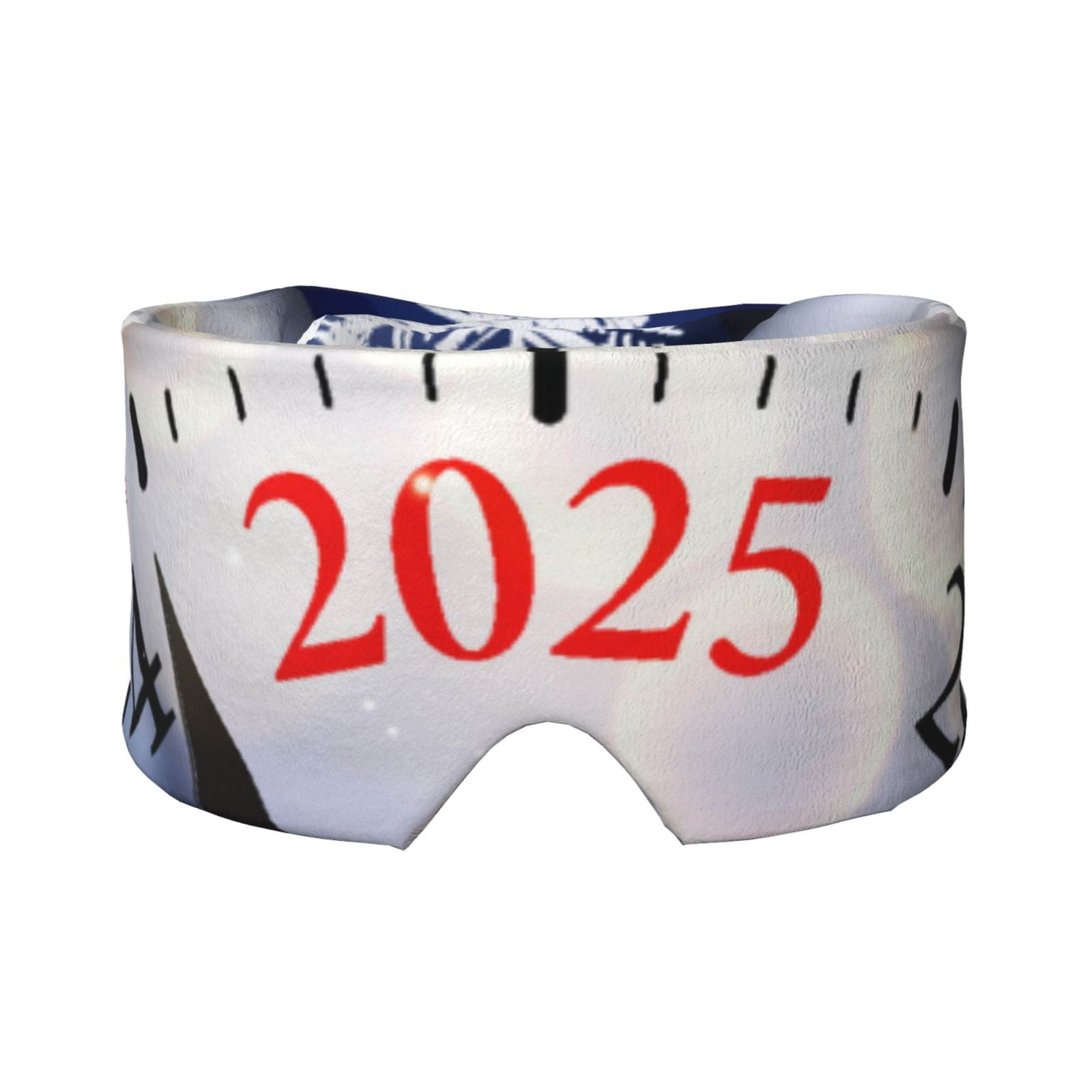 Wukai Gold Glitter Shining In Light With 2025 Print Sleep Mask Eye