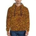 thumbnail image 1 of Wukai Golden Glitter Print Men Hoodies Fleece Sweatshirts Long Sleeve Sweaters Pullover Fall Outfits Winter Clothes-3X-Large, 1 of 7