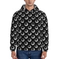 thumbnail image 1 of Wukai Golf Balls Print Men Hoodies Fleece Sweatshirts Long Sleeve Sweaters Pullover Fall Outfits Winter Clothes-Large, 1 of 7