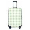 thumbnail image 1 of Wukai Green Checkboard Elastic Luggage Cover: Personalized Protection for Your Suitcase - Fits 19~29-inch, Washable & Durable Travel Companion-Large, 1 of 8