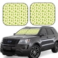 thumbnail image 1 of Wukai Green Pears1 Print Windshield Sun Shade, Car Front Window Shades Sunshade Cover Sun Visor Shield Block Automotive Interior Protector Blocks UV Rays-Small, 1 of 6