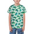 thumbnail image 1 of Wukai Green Sea Turtle Youth Unisex Short Sleeve T-Shirt for Boys, Girls, Teens, and Kids-X-Small, 1 of 7