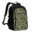 thumbnail image 1 of Wukai Green Skulls Travel Laptop Backpack: Business Water-Resistant Bag with USB Charging Port, Ideal College Backpack for Men & Women, 1 of 6
