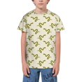 thumbnail image 1 of Wukai Green Snake Youth Unisex Short Sleeve T-Shirt for Boys, Girls, Teens, and Kids-X-Small, 1 of 7