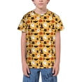 thumbnail image 1 of Wukai Halloween Ghost Pumpkin Youth Unisex Short Sleeve T-Shirt for Boys, Girls, Teens, and Kids-Medium, 1 of 7