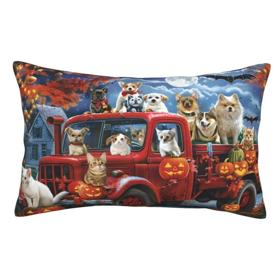 Wukai Halloween Pets Pumpkins Elastic Luggage Cover,luggage covers for suitcase tsa approved,Fits 19-29-inch-16"x24"