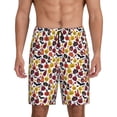 thumbnail image 1 of Wukai Halloween Pumpkin Men’s Short Pajama Pants With Pockets Soft Sleep Pj Shorts for Men-Medium, 1 of 6