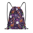 thumbnail image 1 of Wukai Halloween Sweet Candy Drawstring Backpack Bag Sport Gym Sackpack Large Size String Backpack Cinch for Women Men-Small, 1 of 6