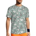 thumbnail image 1 of Wukai Hand Drawn Chickens Print Men's Short-Sleeved Mesh T-Shirt,Quick-Dry Short Sleeve Workout T-Shirt-6X-Large, 1 of 8
