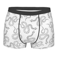 thumbnail image 1 of Wukai Hand Drawn Snake Print Men’s Underwear Breathable Boxer Briefs,&nbsp;Moisture Wicking & Breathable-Small, 1 of 7