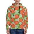 thumbnail image 1 of Wukai Hand Drawn Strawberry Print Men Hoodies Fleece Sweatshirts Long Sleeve Sweaters Pullover Fall Outfits Winter Clothes-Large, 1 of 7