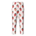 thumbnail image 1 of Wukai Hand Drawn Strawberry Print Teenagers' Pajama Pant Sleep Pajama Lounge Pant PJ Bottoms with Pockets and Button Fly(Available in Big & Tall)-Large, 1 of 6