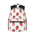 thumbnail image 1 of Wukai Hand Drawn Strawberry Versatile Backpack:Spacious,Organized,Comfortable,Ideal for Travel and Everyday Use with Multiple Pockets and Padded Straps, 1 of 8
