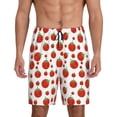 thumbnail image 1 of Wukai Hand Drawn Tomatoes Men’s Short Pajama Pants With Pockets Soft Sleep Pj Shorts for Men-3X-Large, 1 of 6