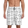 thumbnail image 1 of Wukai Hand Drawn Turtle Men’s Short Pajama Pants With Pockets Soft Sleep Pj Shorts for Men-Large, 1 of 6