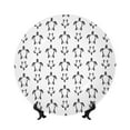 thumbnail image 1 of Wukai Hand Drawn Turtle Print Decorative Plate for Display,Bone China Decorative Plate, Ceramic Dinner Plate with Stand, Vertical Ceramic Plate-10in, 1 of 6