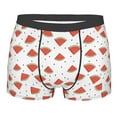 thumbnail image 1 of Wukai Hand Drawn Watermelon Print Men’s Underwear Breathable Boxer Briefs,&nbsp;Moisture Wicking & Breathable-Small, 1 of 7