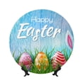 thumbnail image 1 of Wukai Happy Easter Print Decorative Plate for Display,Bone China Decorative Plate, Ceramic Dinner Plate with Stand, Vertical Ceramic Plate-8in, 1 of 6