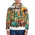 thumbnail image 1 of Wukai Happy Fall Y'All Print Men Hoodies Fleece Sweatshirts Long Sleeve Sweaters Pullover Fall Outfits Winter Clothes-Small, 1 of 7