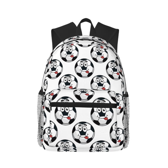 Wukai Happy Football Versatile Backpack:Spacious,Organized,Comfortable,Ideal for Travel and Everyday Use with Multiple Pockets and Padded Straps