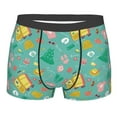 thumbnail image 1 of Wukai Happy Summer Print Men’s Underwear Breathable Boxer Briefs,&nbsp;Moisture Wicking & Breathable-Large, 1 of 7