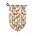 thumbnail image 1 of Wukai Hawaiian Pineapples And Hibiscus Flowers Print Garden Flag 12.5x18 Inch Double Sided Sun-resistant Rain-resistant, Wrinkle-resistant Colorfast(Only Flag), 1 of 1