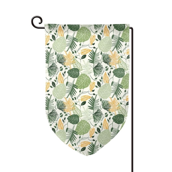 Wukai Hawaiian Style Print Garden Flag 12.5x18 Inch Double Sided Sun-resistant Rain-resistant, Wrinkle-resistant Colorfast(Only Flag)