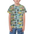 thumbnail image 1 of Wukai Hawaiian Style Youth Unisex Short Sleeve T-Shirt for Boys, Girls, Teens, and Kids-X-Large, 1 of 7