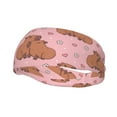 thumbnail image 1 of Wukai Heart Capybara Sports sweatband,Men & Women Sweatband Headband for Running, Cross Training, Racquetball, Working Out, 1 of 7