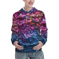 thumbnail image 1 of Wukai Heart Confetti on Glitter Print Womens Hoodies Fleece Sweatshirts Long Sleeve Sweaters Pullover Fall Outfits Winter Clothes-XX-Large, 1 of 7