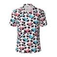 thumbnail image 1 of Wukai Heart Panda Men’s Polo Shirts,Quick-Dry Athletic Shirt,Classic Fit Shirts-3X-Large, 1 of 8