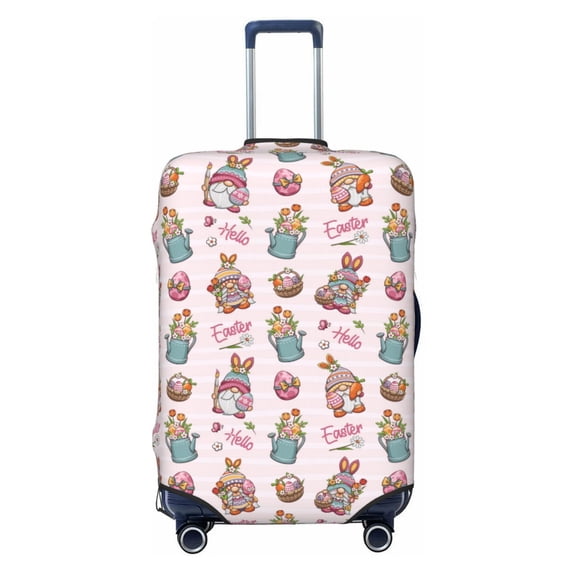 Wukai Hello Easter Elastic Luggage Cover: Personalized Protection for Your Suitcase - Fits 19~29-inch, Washable & Durable Travel Companion-Medium