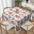 thumbnail image 1 of Wukai Hello Easter Waterproof Tablecloth for Kitchen Dining, Fits Square Tables for 2-4 Seats -60"x60", 1 of 7