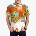 thumbnail image 1 of Wukai Hello Fall Farm Truck Men’s Polo Shirts Sleeve,Camisas Polo Para Hombre,True Classic Tees Men-Small, 1 of 6
