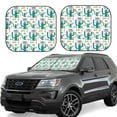 thumbnail image 1 of Wukai Hello Summer Print Windshield Sun Shade, Car Front Window Shades Sunshade Cover Sun Visor Shield Block Automotive Interior Protector Blocks UV Rays-Small, 1 of 6