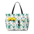 thumbnail image 1 of Wukai Hello Summer Print Zipper Bag,large Beach Tote Bag,Waterproof Sandproof Bag,Grocery and Picnic Tote Travel Bag, 1 of 5