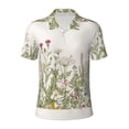 thumbnail image 1 of Wukai Herbs and Wildflowers Men’s Polo Shirts,Quick-Dry Athletic Shirt,Classic Fit Shirts-XX-Large, 1 of 8