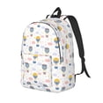 thumbnail image 1 of Wukai Hot Air Balloon Durable Canvas Laptop Backpack,Adjustable Shoulder Straps,Water-Resistant,Large Capacity,Stylish Design, Fits 15-17in Laptops,Unisex for School,Office,Travel-Small, 1 of 5