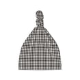 thumbnail image 1 of Wukai Houndstooth Black And White Newborn Knotted Baby Beanie Hat for Boy Girl Baby Cute Cap Infant Beanies,0-6 months, 1 of 6