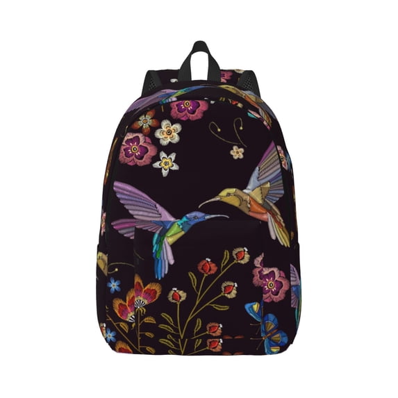 Wukai Humming Bird Paper Reusable Cosmetic bag,Travel Toiletry Organizer Capacity,Waterproof Puzzle Bags